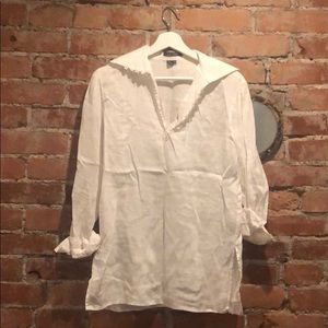 Ralph Lauren Linen Button Blouse